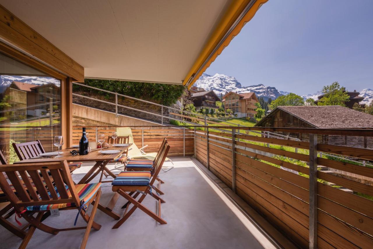 Chalet Am Acher 3 Apartment Wengen Luaran gambar