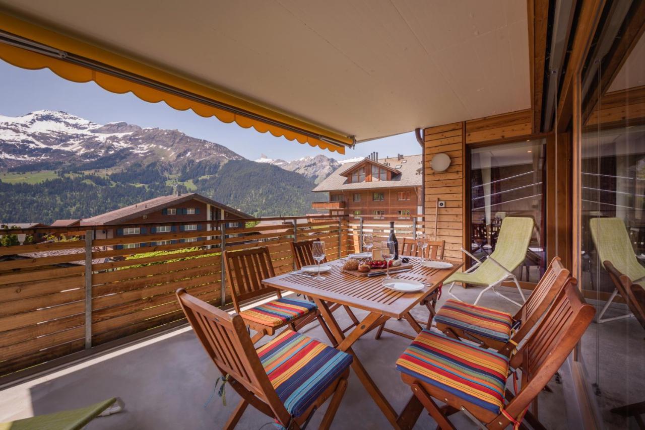 Chalet Am Acher 3 Apartment Wengen Luaran gambar