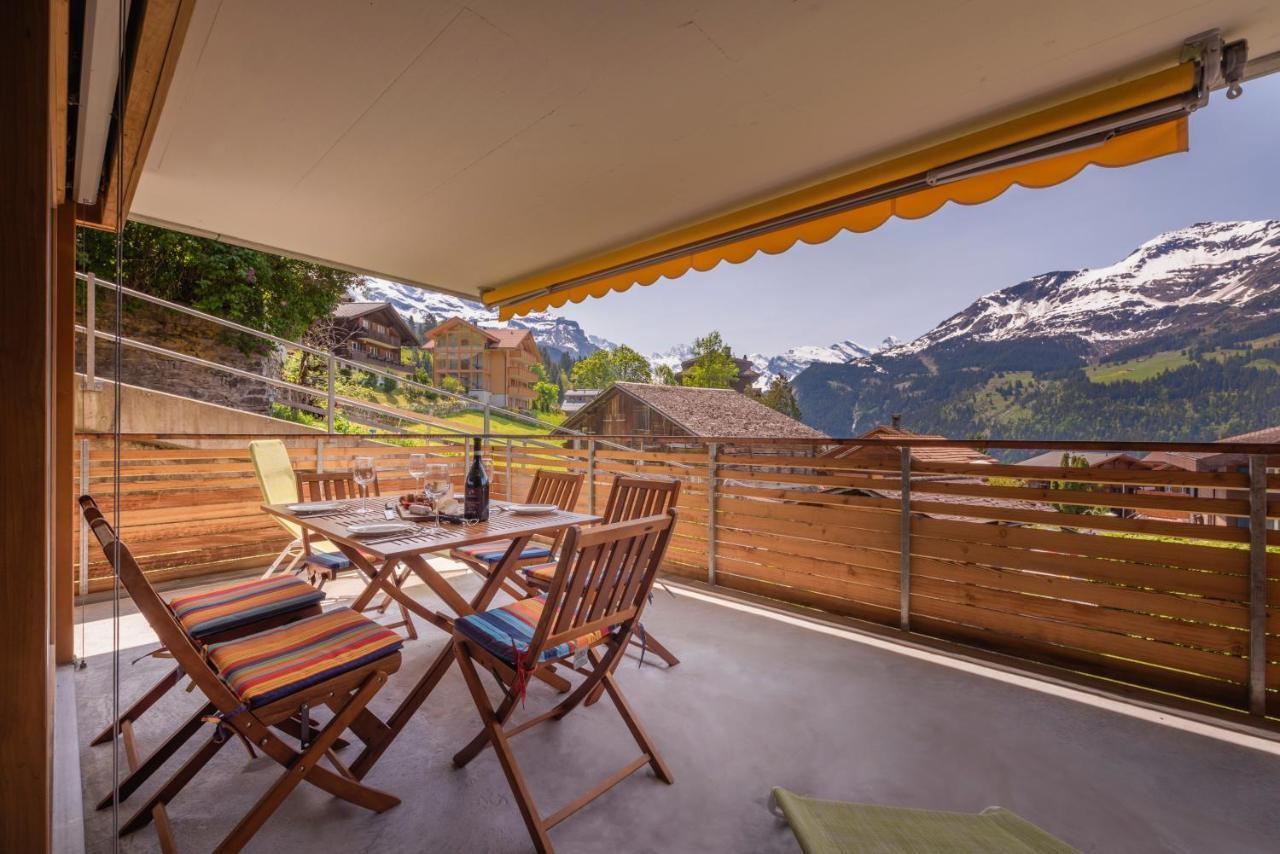 Chalet Am Acher 3 Apartment Wengen Luaran gambar