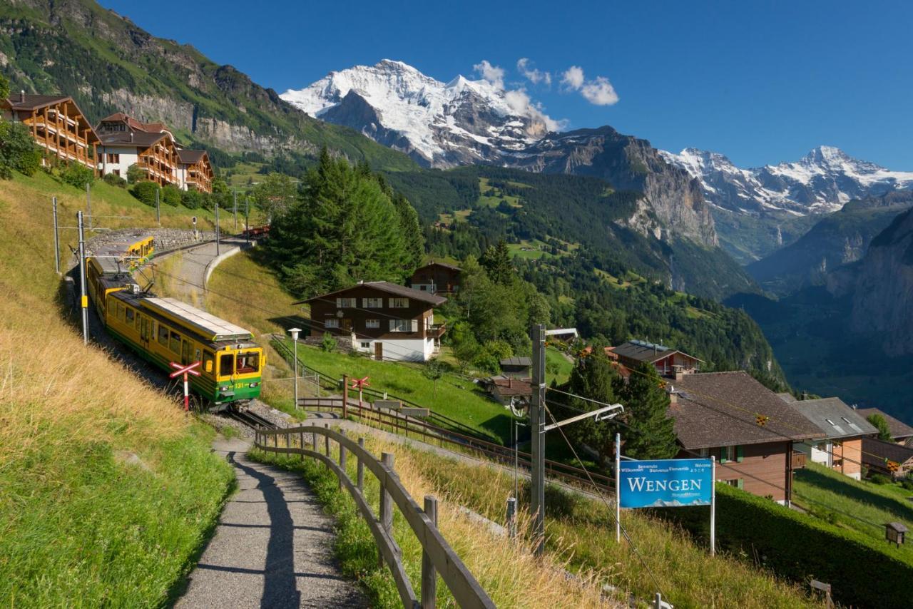 Chalet Am Acher 3 Apartment Wengen Luaran gambar