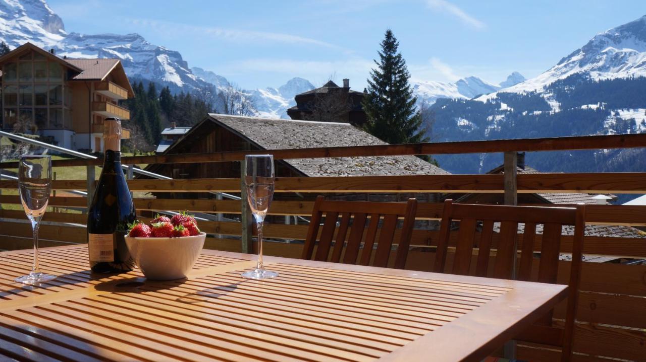 Chalet Am Acher 3 Apartment Wengen Luaran gambar