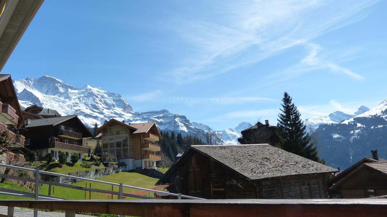 Chalet Am Acher 3 Apartment Wengen Luaran gambar